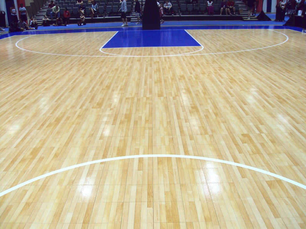 Sport Court light maple select floor tiles